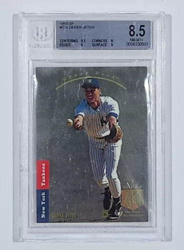 1993 SP Foil DEREK JETER RC ROOKIE #279 HOF Graded BGS 8.5 SUBS (9.5, 9, 9, 8)