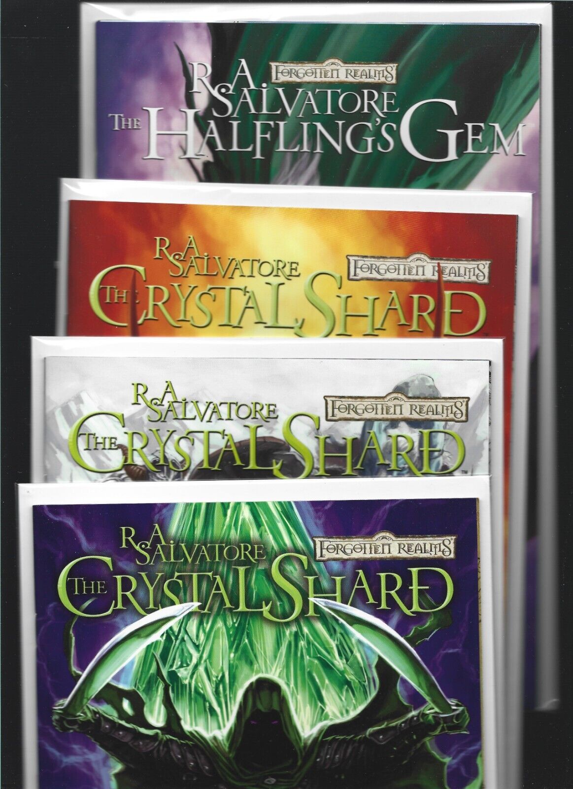 Forgotten Realms: Crystal Shard #1 2 3 Halfling's Gem #1 prestige Editions