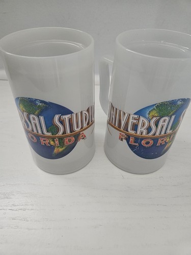 Vintage Universal Studios Glow In The Dark Ice Mug Cup 16oz Set Of 2 **READ** - Picture 6 of 8