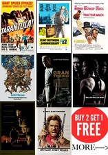 Clint Eastwood Classic Movie Posters in  A0-A1-A2-A3-A4-MAXI sizes C345