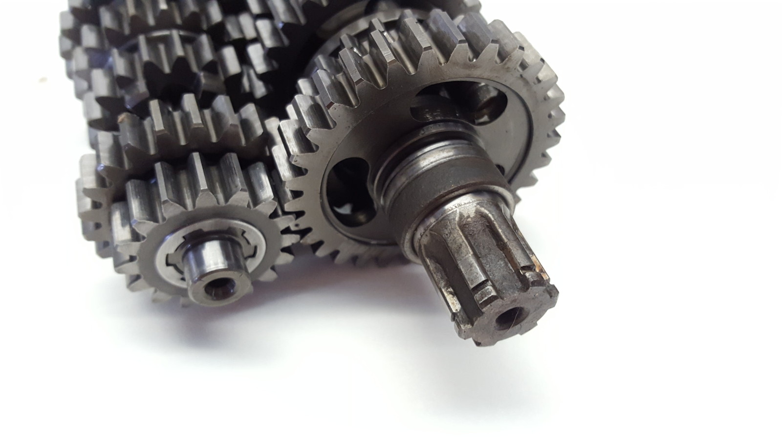 Kawasaki KX85 Big Wheel 2008 Gearbox Internals Input Output Shafts