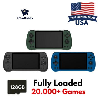 #ad Powkiddy X55 Retro Handheld Game Console 128GB Linux System 5.5 inch Screen $104.99