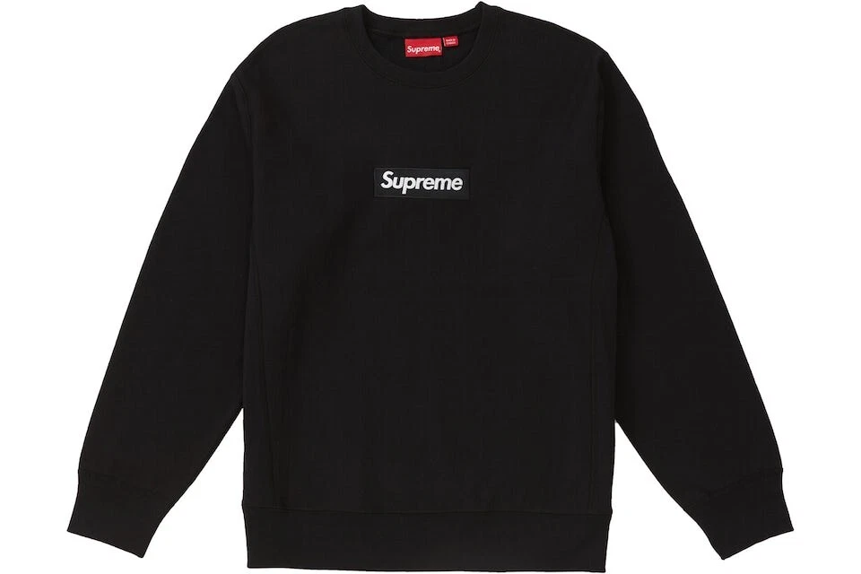 NEUF, AUTHENTIQUE   Supreme Box logo Crewneck FW18 noir XL, LIVRAISON RAPIDE