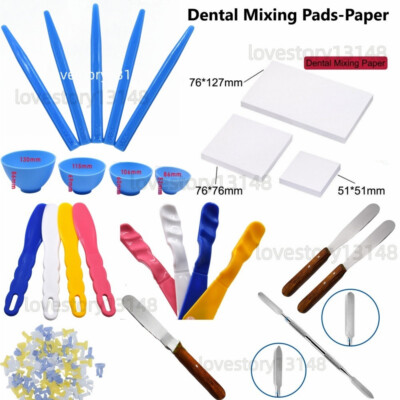 Dental Lab Plastic Mixing Spatula/Bowels/Paper Combination For Alginate Plaster
