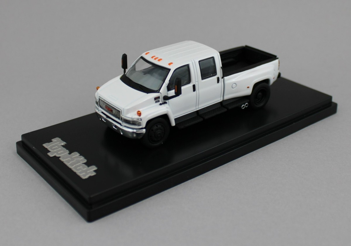 1:64 GOC *WHITE* GMC TOPKICK 4500 Crew Cab DUALLY Pickup