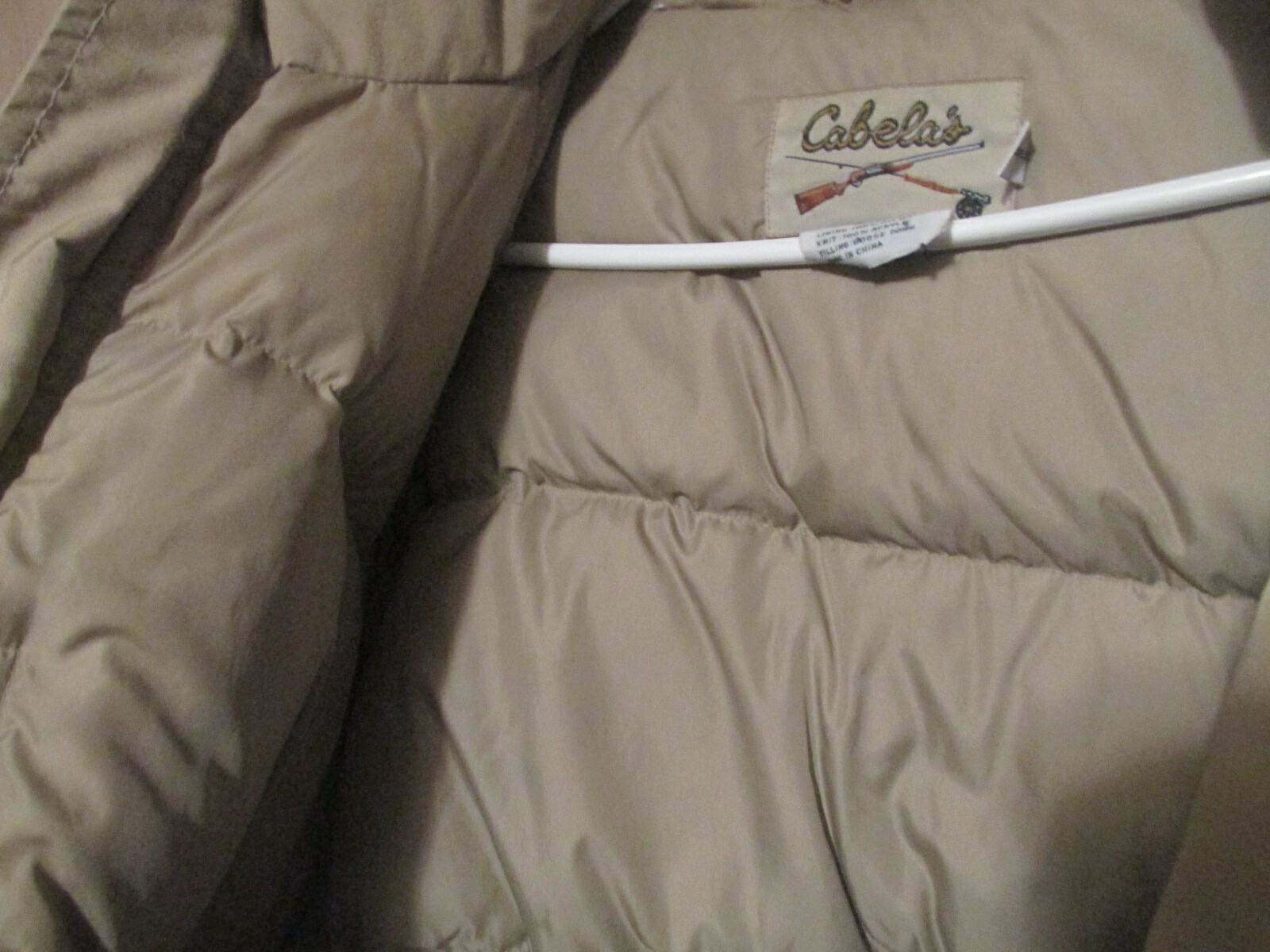 Cabelas Goose Down Winter Parka Jacket Mens Large Kh… Gem