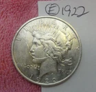 1922 PEACE SILVER DOLLAR  *E*