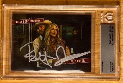 Hand SIGNED Billy Bob Thornton 'Landman' Trading Card - Beckett Slab Encapsulate