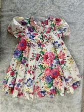 New York Bonnie Jean Dress Floral Short Sleeve Size 6 Vintage Made In USA