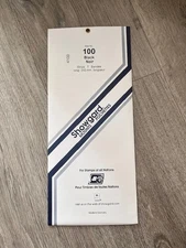 Showgard Size #100 Black Stamp Mounts Pack of 7 Strips