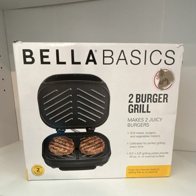 Bella Basics 2 Burger Grill Nonstick