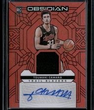 2023-24 Obsidian Toumani Camara Rookie Jersey Ink Electric Etch Orange Flood /75