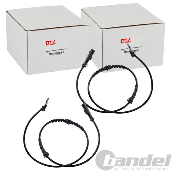 2X Nty ABS-SENSOR Raddrehzal Hinten Passend FüR Renault Fluence Grand Megane ScÉ-image
