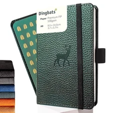 Dingbats* Wildlife A6 Lined Pocket Notebook - PU Leather Hardcover - Small Writi