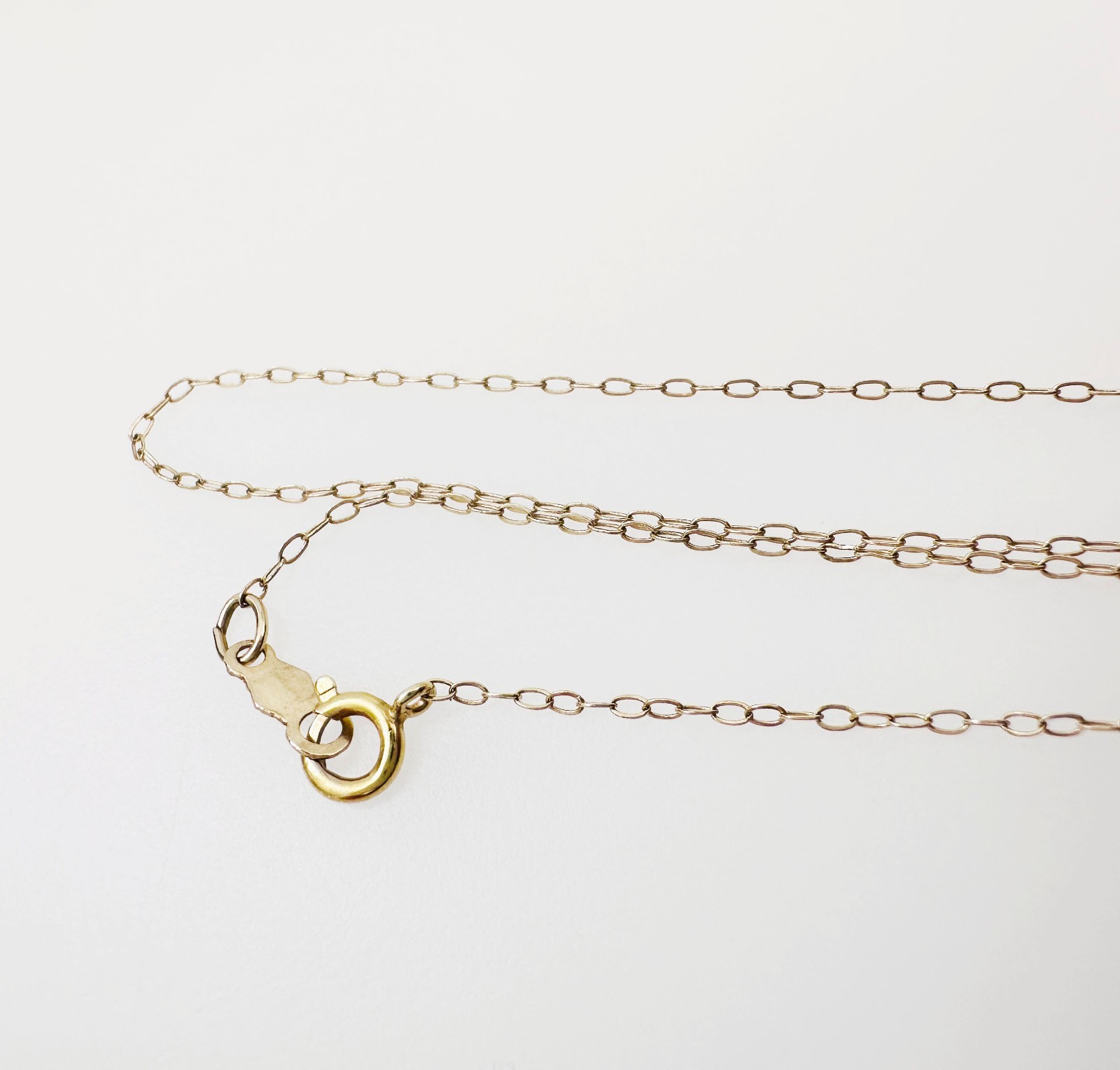 Estate Solid 14K Yellow Gold Thin Flat Cable Link… - image 19