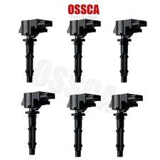 6 Pack UF535 Ignition Coils & Spark Plugs Kit for Mercedes C250 ML350 GL450