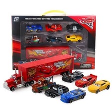 7PCS Disney Pixar Cars 3 Diecast Car Set Lightning McQueen  Mack Truck Toy