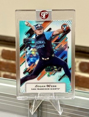 2025 Topps Pristine LOGAN WEBB #/199 ENCASED AQUA Pristine REFRACTOR Giants 275