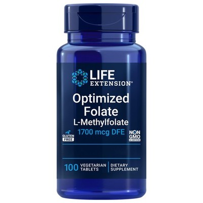 Life Extension, Optimized Folate, 100 vegetarische Tabletten, 30 g (1er Pack) 