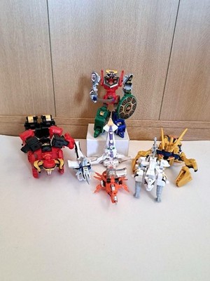 Power Rangers Samurai Shinkenger Minipla Origami Megazord 7p Set BANDAI Japan