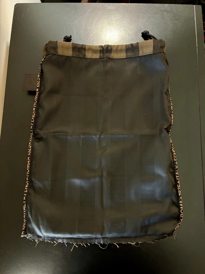 NWOT FENDI Pecan Drawstring Pouch Bag Authentic  - Image 4 of 4