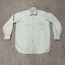 Vintage 80s LL Bean Chamois Cloth Button Up Shirt - Men s 15 1/2 Medium - USA