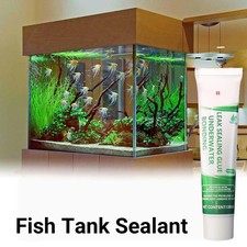 60ml Aquarium Silicone Sealant Clear Waterproof Fish Tank Leak Repair Safe Glue