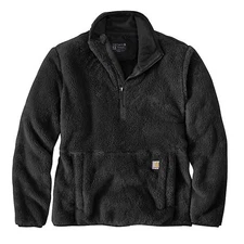 Carhartt Women's XL (16-18) Fleece Pullover Loose Fit Black OJ6470-W