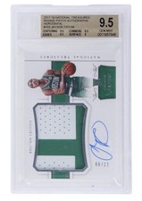 2017-18 National Treasures - Rookie Patch Autographs Jayson Tatum Horizontal RPA