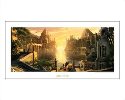 PRE-ORDER WETA Workshop - The Lord of the Rings Trilogy - The Grey Havens Art Pr