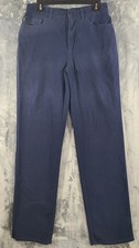Lauren Jeans Co Ralph Lauren Navy Blue Straight Leg Stretch Pants Women Size 10