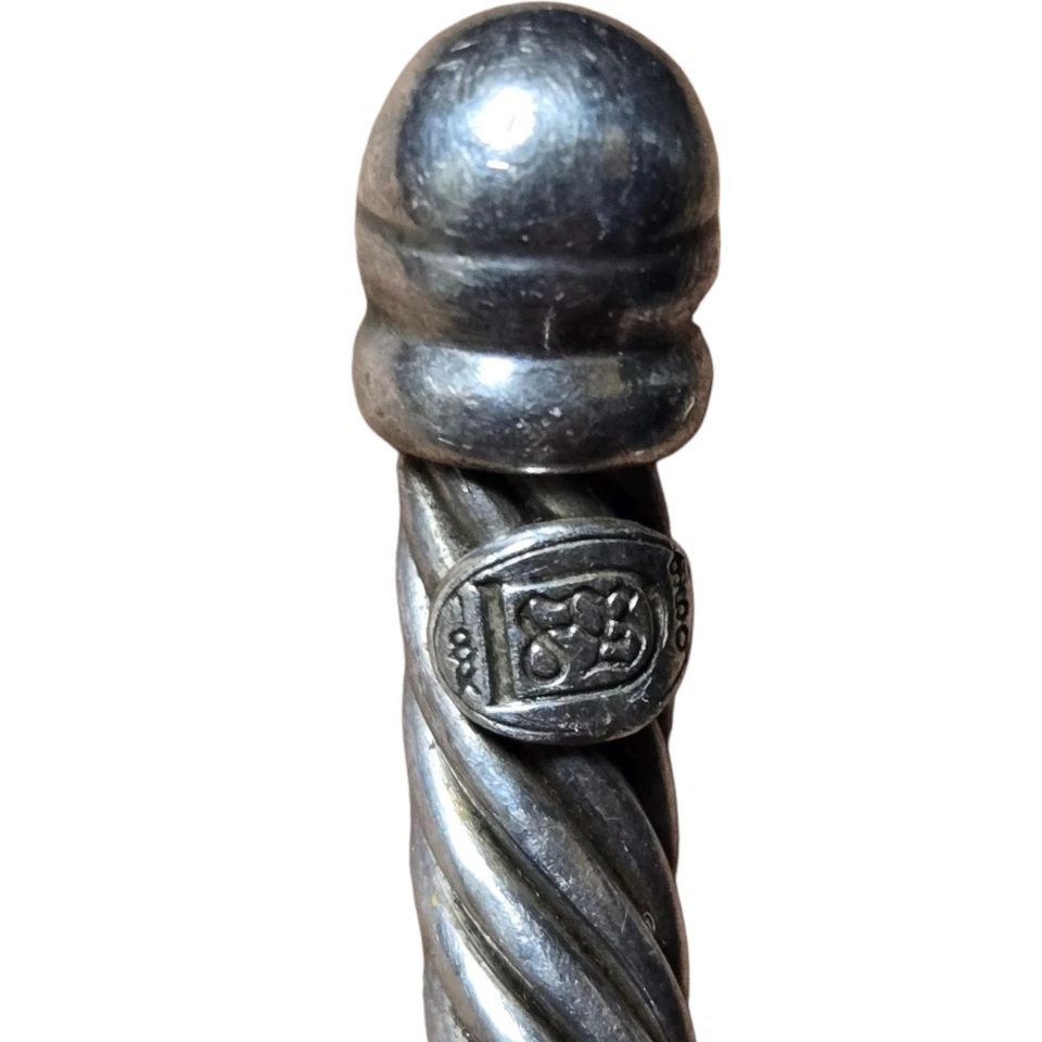 Effy D'oro Vintage Retired 18KT & 950 Silver Sapphire CABLE BRACELET   - Image 3 of 4