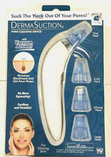 New DermaSuction Pore Cleaning Device Rechargeable with Vacuum Action Bulbhead