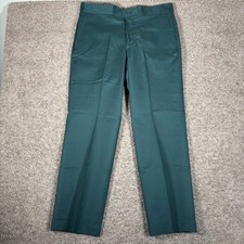 Lee Work Pants Mens 36x29 Green USA Made Vintage 60s 70s New with Tags