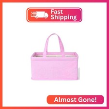 Mr. Pen Baby Diaper Caddy Organizer, Pink Quilted Fabric, Car Diaper Caddy, Port