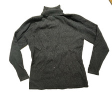 Vtg Lauren Ralph Lauren M P Gray Merino Wool Cashmere Angora Turtleneck Sweater