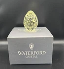 Waterford Yellow Crystal Egg, 5th Edition, Vintage In Original Box.