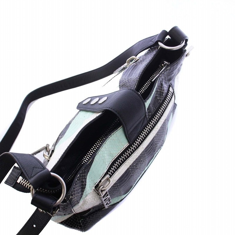 Kenzo Python Embossed Leather Shoulder Bag Crossb… - image 7