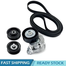 Drive Belt Tensioner and Idler Pulley Serpentine Belt kit for Mercedes-Benz E550