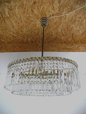 Antik Art Deco Kristall  Kronenleuchter Deckenlampe Luxus Deckenleuchte alt -690