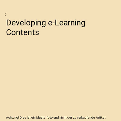 Developing e-Learning Contents