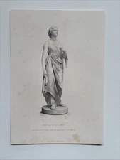 Antique Engraving female figure John Milton’s masque Comus neoclassical elegance