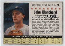 1961 Post Johnny Blanchard #18 05v0