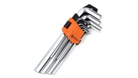 5902887070815 Zestaw WydłUżOnych Kluczy Imbusowych, 9 Sztuk, 1,5-10 Mm, Cr-V (25