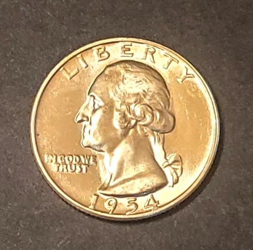 Uncirculated 1954-D Silver Washington Quarter BU