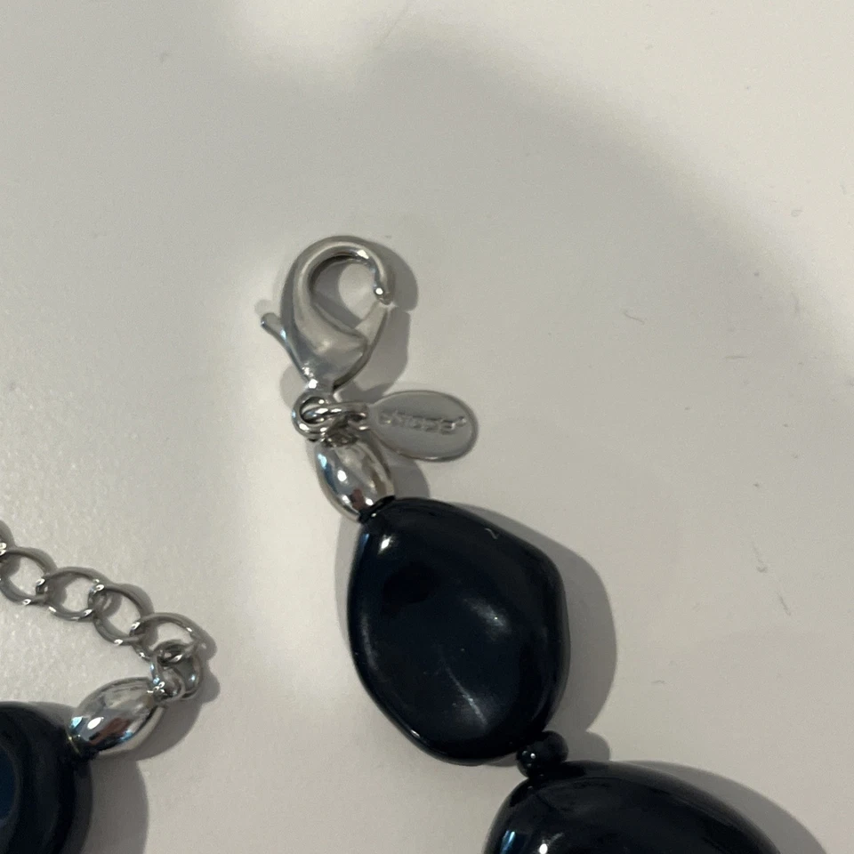 Chico's Three Layered Beaded 22 Inch Adjustable Necklace ,Red,Black - Image 4 of 4