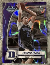 2024-25 Bowman University Best Cooper Flagg Purple Lava Refractor RC