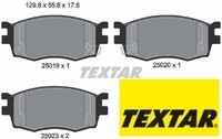 Textar 2501901 Bremsbelagsatz FüR Scheibenbremse Bremsbelagsatz FüR Hyundai