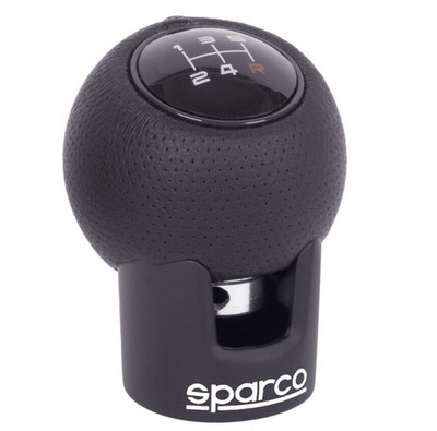Sparco Car Gear Knob Lift Up Reverse Manual Vehicle Black 5 Speed - SPG104