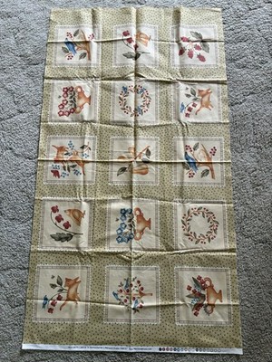 Fabric Panel Maywood Studios 1819 Folk Art Fancies By Bonnie Sullivan